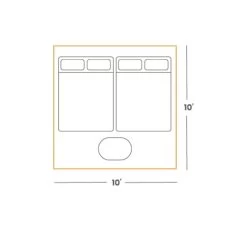 White Duck Prota Canvas Tent Deluxe - 10ft X 10ft -Outdoor Camping Sales 10x10 3.jpg Good2goco