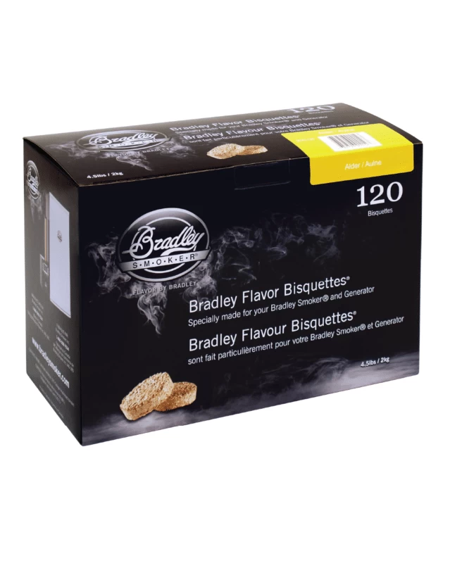 Bradley Smoker Alder Wood Bisquettes - 120 Pack 1 Bradley Smoker Alder Wood Bisquettes - 120 Pack