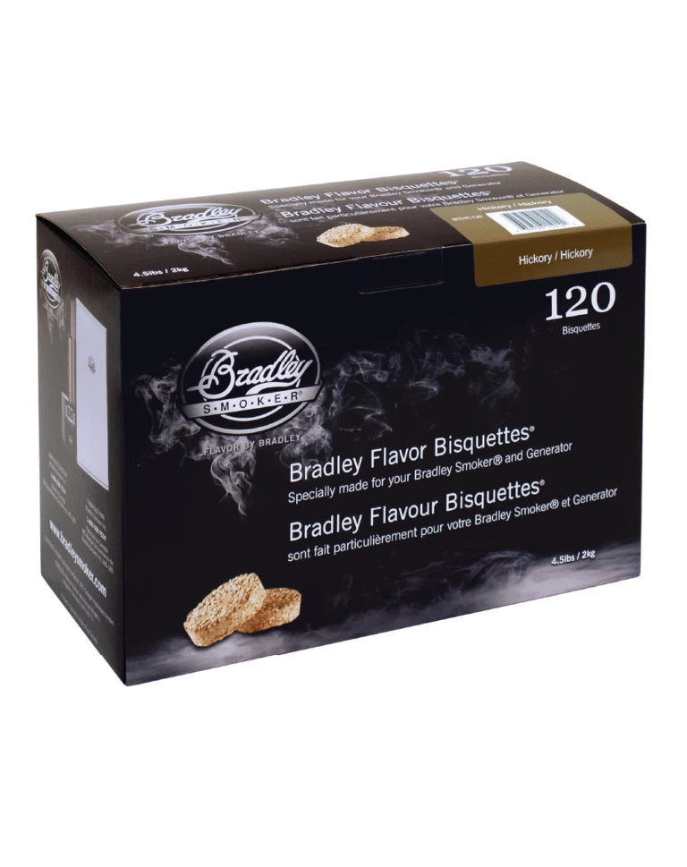 Bradley Smoker Hickory Wood Bisquettes - 120 Pack 1 Bradley Smoker Hickory Wood Bisquettes - 120 Pack
