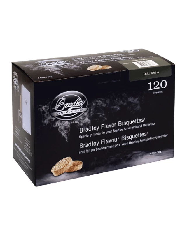 Bradley Smoker Oak Wood Bisquettes - 120 Pack 1 Bradley Smoker Oak Wood Bisquettes - 120 Pack