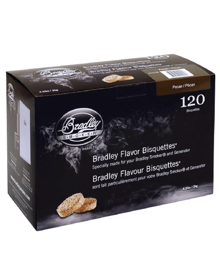 Bradley Smoker Pecan Wood Bisquettes - 120 Pack 1 Bradley Smoker Pecan Wood Bisquettes - 120 Pack