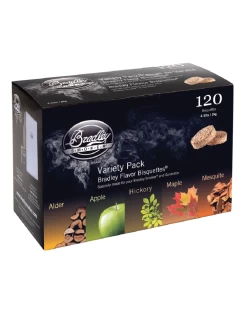 Bradley Smoker 5 Flavour Variety Pack Wood Bisquettes - 120 Pack