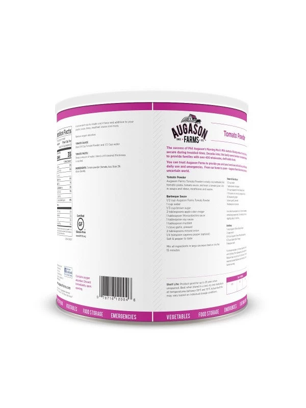 Augason Farms Tomato Powder #10 Can 2 Augason Farms Tomato Powder #10 Can - Image 2