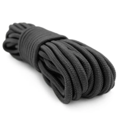 9mm (3/8") X 50' Nylon Braided Rope - Black 1 9mm (3/8") X 50' Nylon Braided Rope - Black