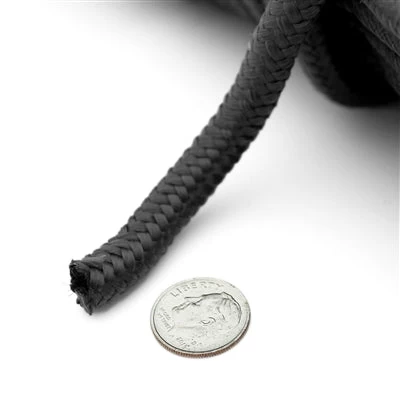 9mm (3/8") X 50' Nylon Braided Rope - Black 3 9mm (3/8") X 50' Nylon Braided Rope - Black - Image 3
