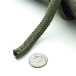 9mm (3/8") X 50' Rope - Olive Green Nylon Braided 5 9mm (3/8") X 50' Rope - Olive Green Nylon Braided -Outdoor Camping Sales 229G 4T
