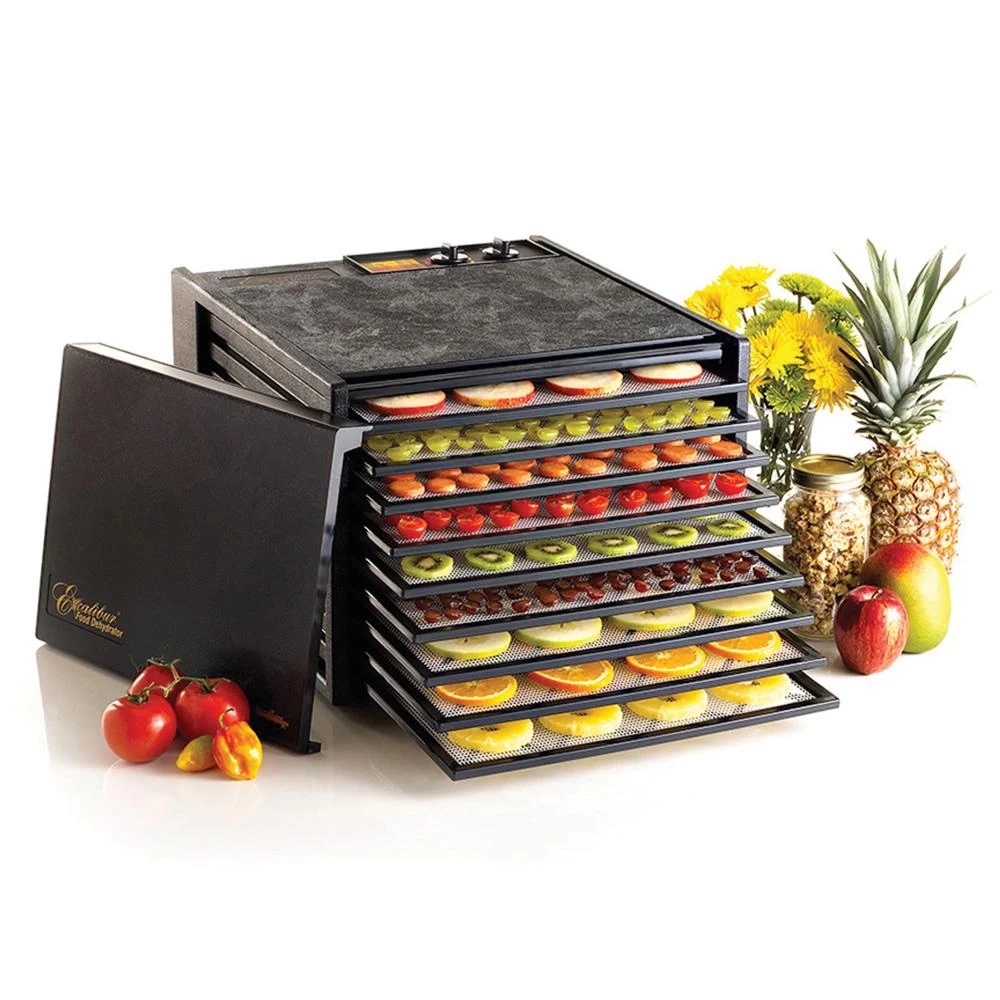 Excalibur 9-tray Dehydrator - 26hr Timer - Solid Door 1 Excalibur 9-tray Dehydrator - 26hr Timer - Solid Door