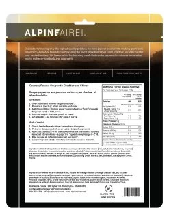 AlpineAire Country Potato Soup With Cheddar And Chives -Outdoor Camping Sales 4 kUaof4 Good2goco
