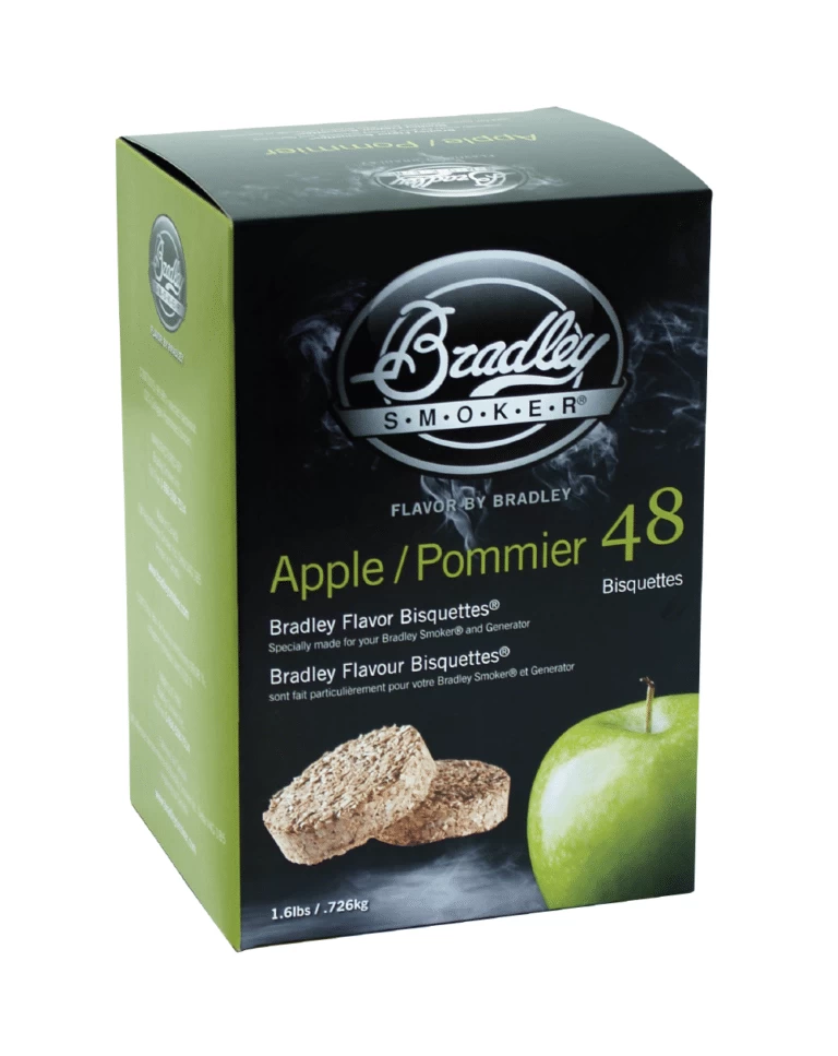 Bradley Smoker Apple Wood Bisquettes - 48 Pack 1 Bradley Smoker Apple Wood Bisquettes - 48 Pack