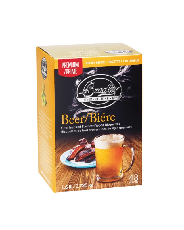 Bradley Smoker Premium Beer Flavour Wood Bisquettes - 48 Pack 1 Bradley Smoker Premium Beer Flavour Wood Bisquettes - 48 Pack