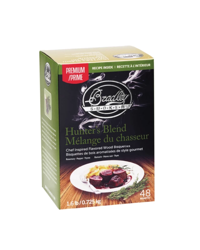 Bradley Smoker Premium Hunter's Blend Maple Wood Bisquettes - 48pk 1 Bradley Smoker Premium Hunter's Blend Maple Wood Bisquettes - 48pk