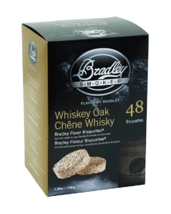 Bradley Smoker Whiskey Oak Wood Bisquettes - 48 Pack