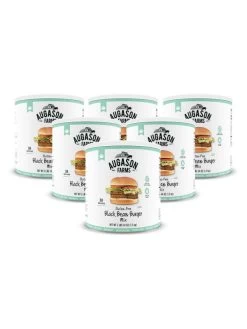 Augason Farms Black Bean Burger 6-Pack