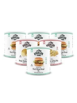 Augason Farms Black Bean Burger & Bun Combo Pack