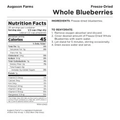 Augason Farms Freeze Dried Whole Blueberries #10 Can 11 Augason Farms Freeze Dried Whole Blueberries #10 Can -Outdoor Camping Sales 5 11106 4 Augason Farms Emergency Survival Food Freeze Dried Blueberries 10 Can Good2GoCo