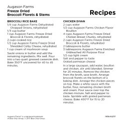 Augason Farms Freeze Dried Broccoli Florets & Stems #10 Can 11 Augason Farms Freeze Dried Broccoli Florets & Stems #10 Can -Outdoor Camping Sales 5 11158 5 Augason Farms Emergency Survival Food Freeze Dried Broccoli Floret 10 Can Good2GoCo