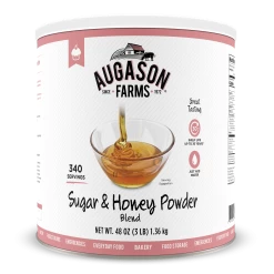 Augason Farms Sugar & Honey Powder Blend #10 Can