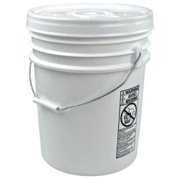 White Food Grade Bucket With Lid - 5 Gallon (12 Pack) 1 White Food Grade Bucket With Lid - 5 Gallon (12 Pack)