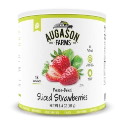 Augason Farms Freeze Dried Sliced Strawberries #10 Can