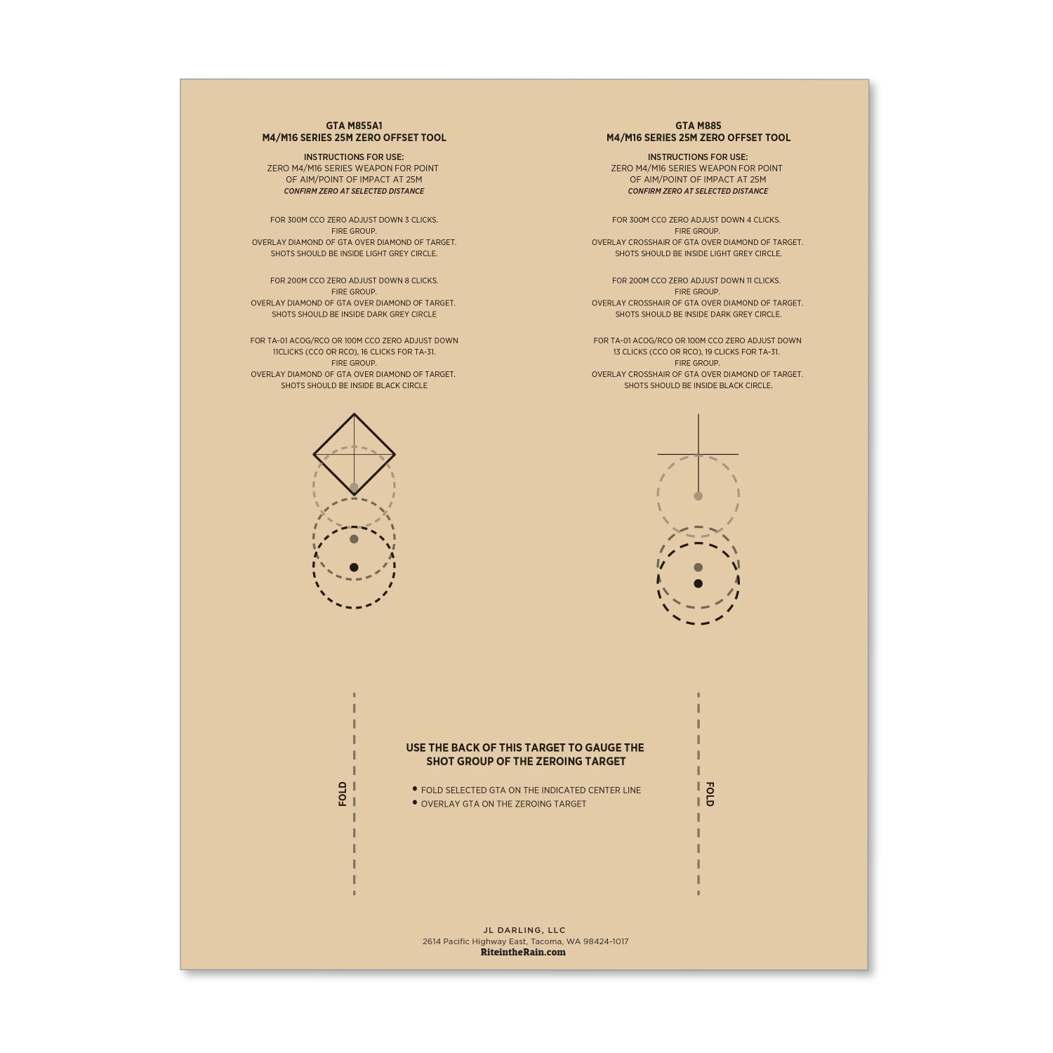 Rite In The Rain Weatherproof 25 Meter Target- 100 Pack 5 Rite In The Rain Weatherproof 25 Meter Target- 100 Pack - Image 5