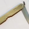 Gyokucho Blue Paper Steel HIGO Knife (100mm) - Brass Handle