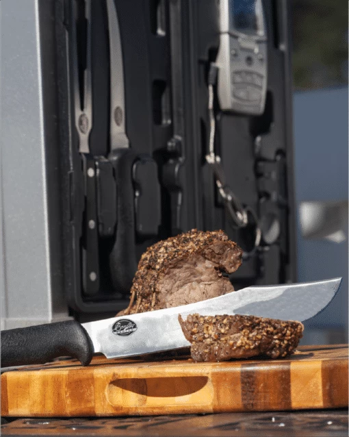 Bradley Smoking Tools, 5 Pieces: Butcher Knife, Boning Knife, Fork, Sharpener And Digital Thermometer 7 Bradley Smoking Tools, 5 Pieces: Butcher Knife, Boning Knife, Fork, Sharpener And Digital Thermometer - Image 7