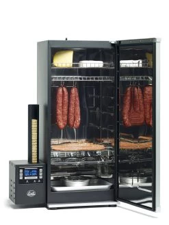 Bradley Smoker Digital 6 Rack Electric Smoker 41 - Silver -Outdoor Camping Sales BTDS108P open with sausages fish scaled 4f02bf9f fded 4ff5 a39e 7669ad9f6a7f
