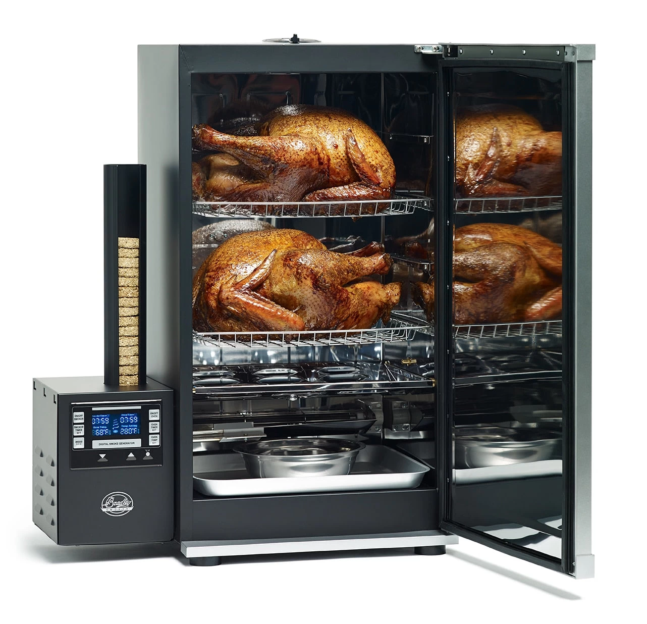 Bradley Smoker Digital 4 Rack Electric Smoker 31 - Silver 3 Bradley Smoker Digital 4 Rack Electric Smoker 31 - Silver - Image 3