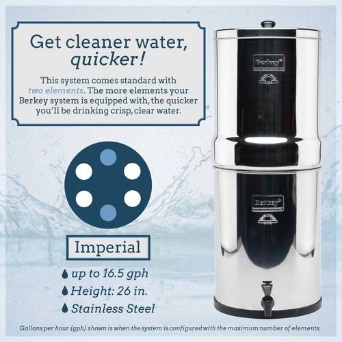 Berkey Imperial Water Filter (4.5 Gal) 2 Berkey Imperial Water Filter (4.5 Gal) - Image 2