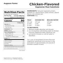 Augason Farms Chicken Flavored Vegetarian Meat Substitute #10 Can 16 Augason Farms Chicken Flavored Vegetarian Meat Substitute #10 Can -Outdoor Camping Sales Bi6u6SsA Good2goco
