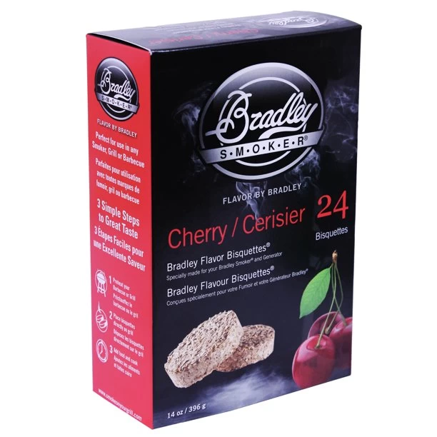 Bradley Smoker Cherry Wood Bisquettes - 24 Pack 1 Bradley Smoker Cherry Wood Bisquettes - 24 Pack