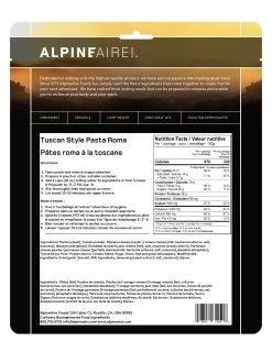 AlpineAire Tuscan Style Pasta Roma -Outdoor Camping Sales Csu8Lxk Good2goco