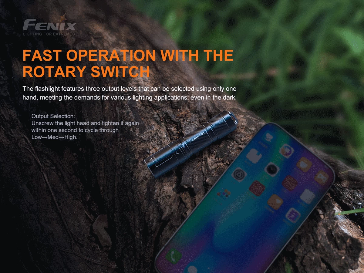 Fenix E01 V2.0 100 Lumens AAA Flashlight 6 Fenix E01 V2.0 100 Lumens AAA Flashlight - Image 6