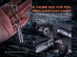 Fenix E02R Rechargeable 200 Lumen Keychain Light -Outdoor Camping Sales E02R E7