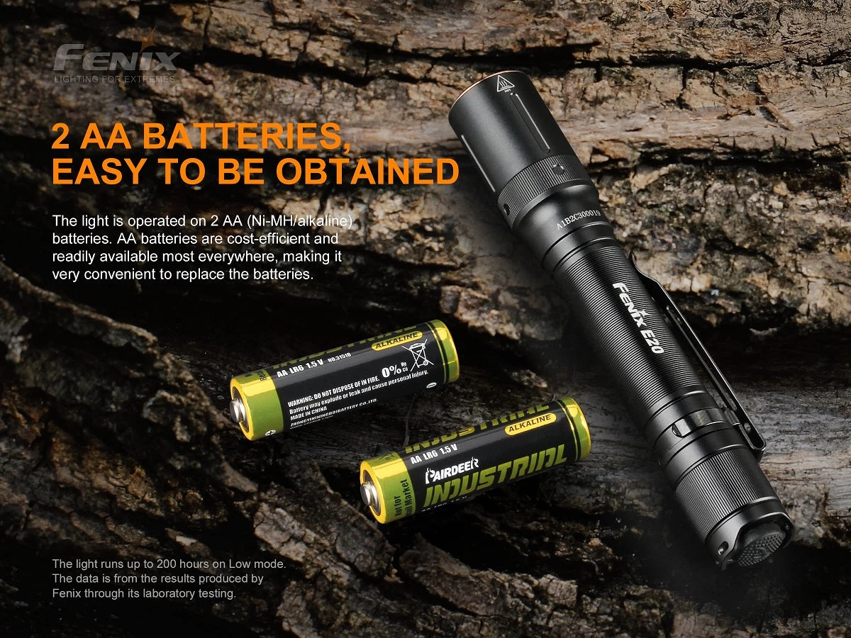 Fenix E20 V2.0 350 Lumens EDC Flashlight 11 Fenix E20 V2.0 350 Lumens EDC Flashlight - Image 11