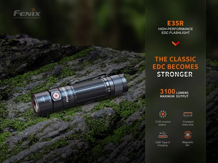 Fenix E35R Rechargeable High-Performance EDC Flashlight 6 Fenix E35R Rechargeable High-Performance EDC Flashlight - Image 6