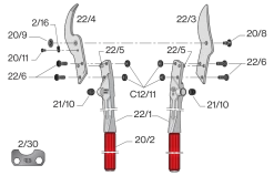Felco 22 Classic Loppers 84 Cm / 33.1 Inch -Outdoor Camping Sales FELCO22ReplacementPartsDiagram