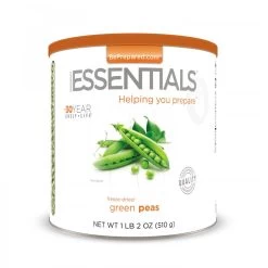 Emergency Essentials Freeze-Dried Green Peas Large Can