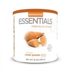 Emergency Essentials Freeze Dried Sweet Potato Dices With Peel Large Can
