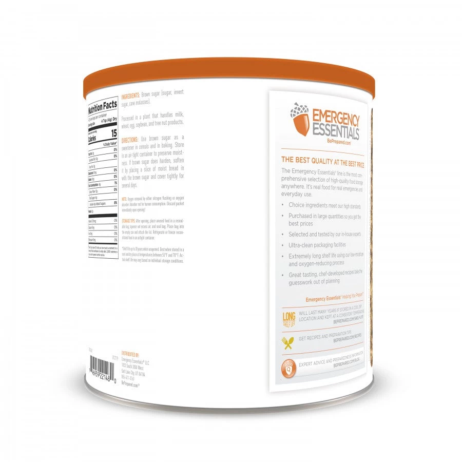Emergency Essentials Light Brown Sugar Large Can 2 Emergency Essentials Light Brown Sugar Large Can - Image 2