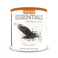 Emergency Essentials Black Beans Large Can