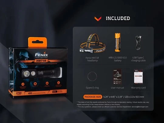 Fenix HM71R Rechargeable Headlamp 8 Fenix HM71R Rechargeable Headlamp - Image 8