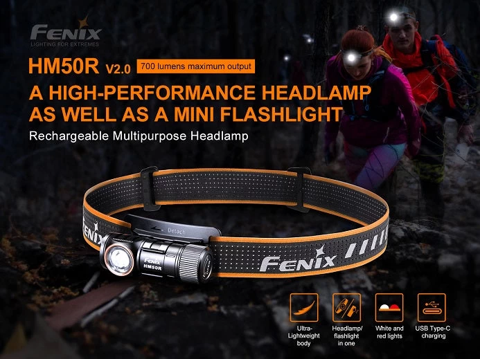 Fenix HM50R V2.0 Rechargeable Headlamp 5 Fenix HM50R V2.0 Rechargeable Headlamp - Image 5