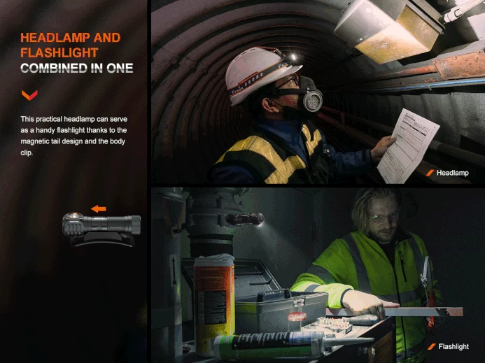 Fenix HM61R V2.0 Multifunctional Rechargeable Headlamp 4 Fenix HM61R V2.0 Multifunctional Rechargeable Headlamp - Image 4