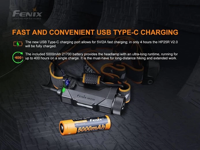 Fenix HP25R V2.0 Headlamp 9 Fenix HP25R V2.0 Headlamp - Image 9