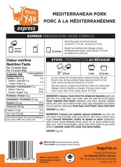 Happy Yak Adventure Kit -Outdoor Camping Sales HY 20052 porc mediterraneenne VERSO