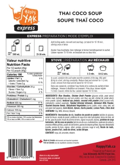 Happy Yak Vege-Sport Kit 14 Happy Yak Vege-Sport Kit -Outdoor Camping Sales HY 20052 soupe thai coconut VERSO a96669b6 25b4 4614 8073 3ef515927f93