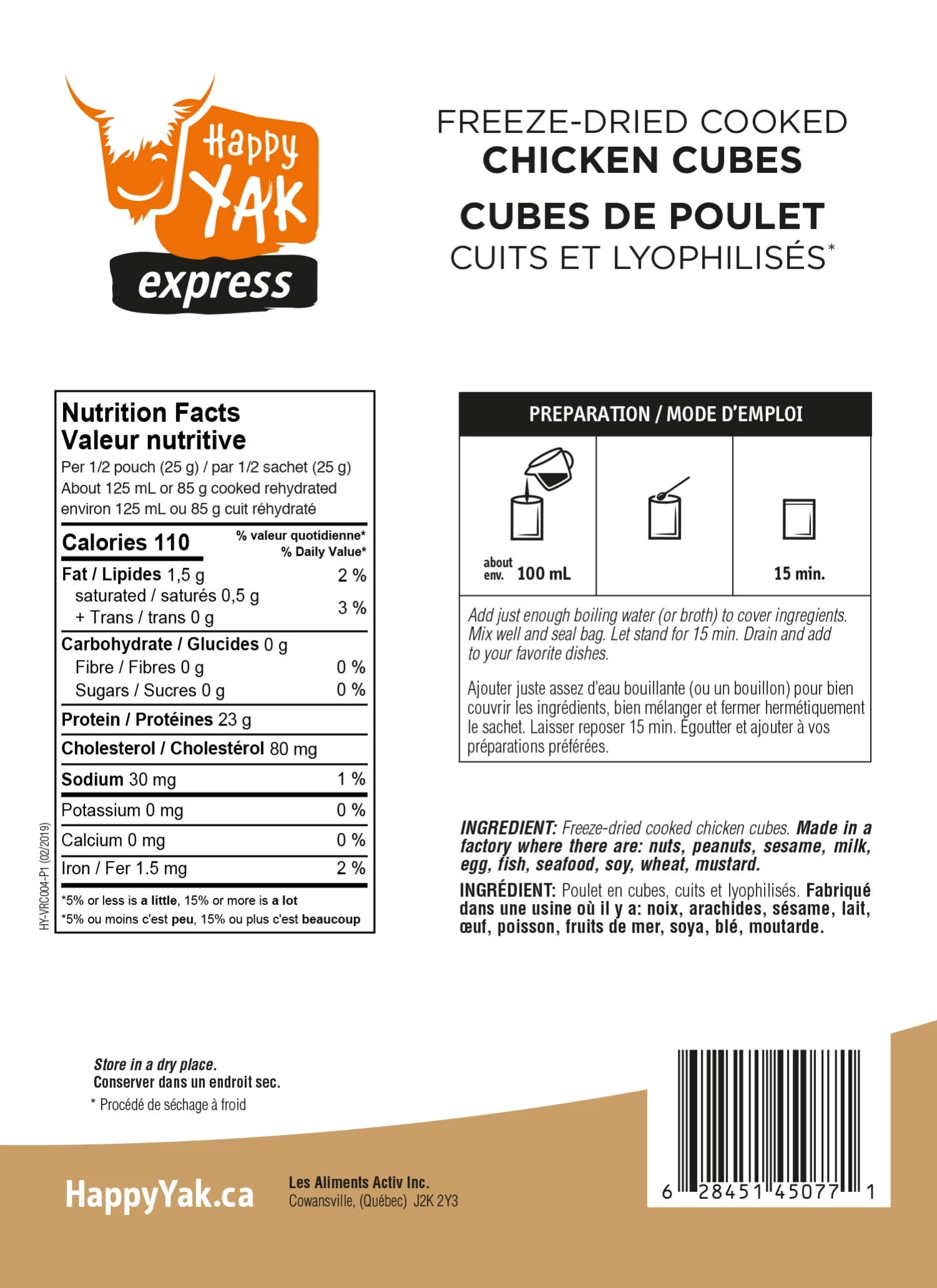 Happy Yak Cooked Chicken Cubes 2 Happy Yak Cooked Chicken Cubes - Image 2