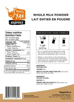 Happy Yak Vege-Sport Kit 20 Happy Yak Vege-Sport Kit -Outdoor Camping Sales HY VRC920 P1 LaitEntierPoudre 2 1489x2048 6940096b 5534 40bd bfd9 8dedd44909ad