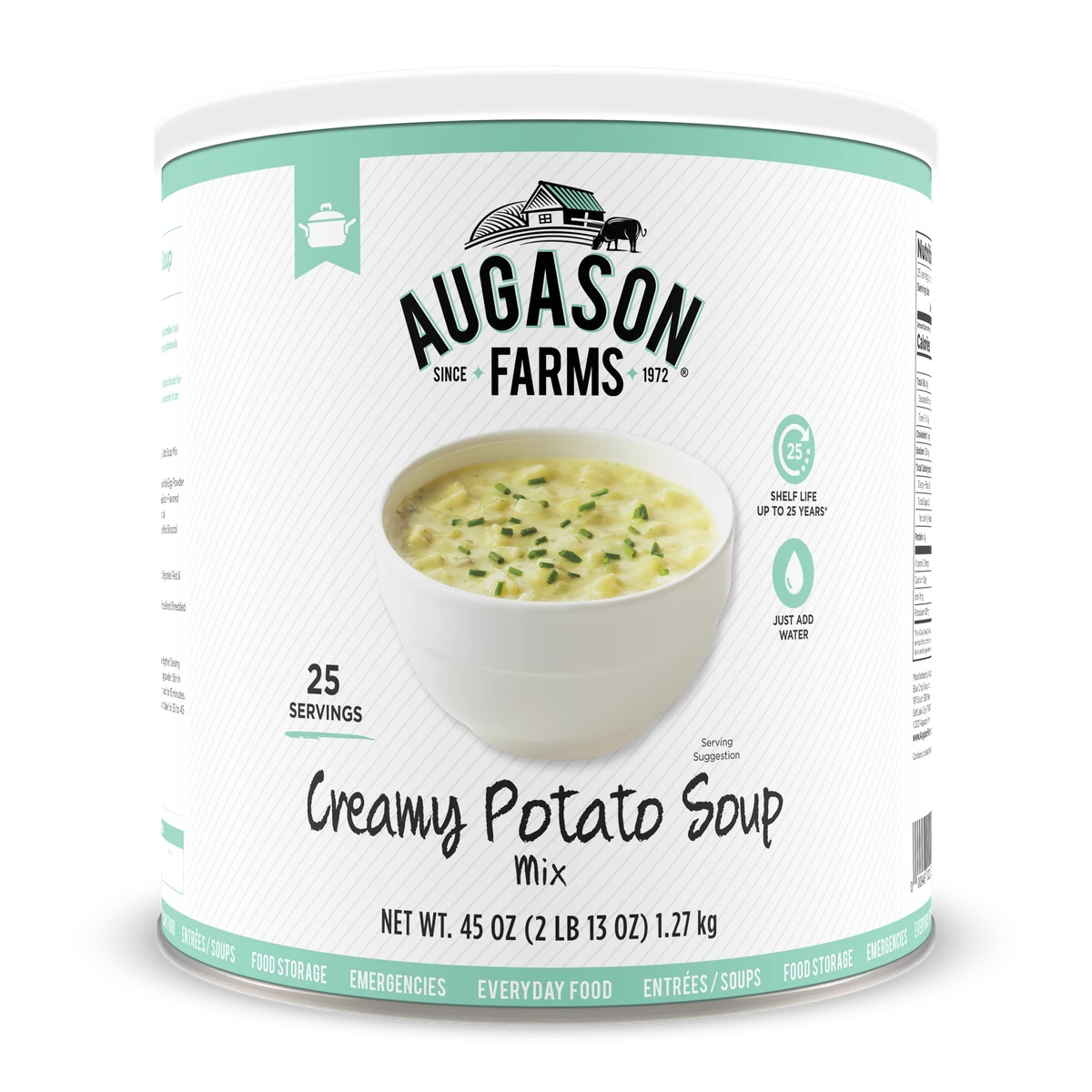 Augason Farms Creamy Potato Soup Mix #10 Can 1 Augason Farms Creamy Potato Soup Mix #10 Can